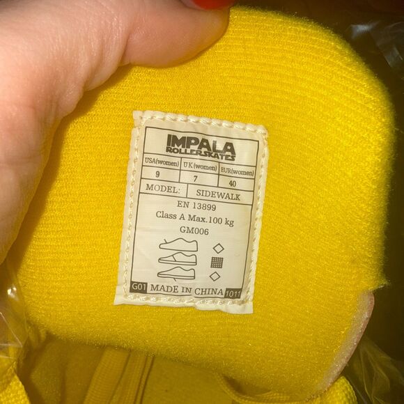 Impala Roller Skates - Pink/Yellow 9 - Picture 6 of 6